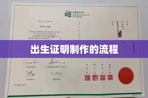 枣阳出生证明制作的流程