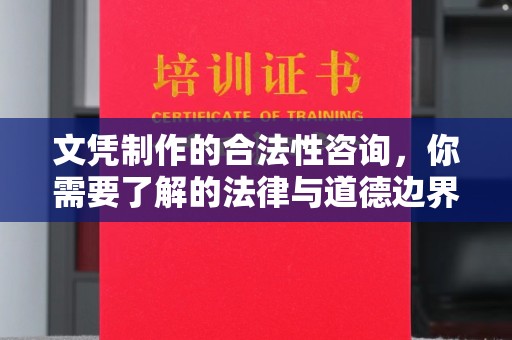枣阳文凭制作的合法性咨询，你需要了解的法律与道德边界