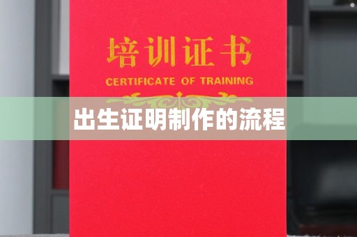枣阳出生证明制作的流程