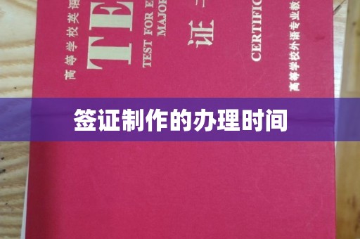 枣阳签证制作的办理时间