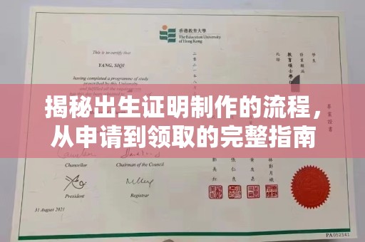 枣阳揭秘出生证明制作的流程，从申请到领取的完整指南