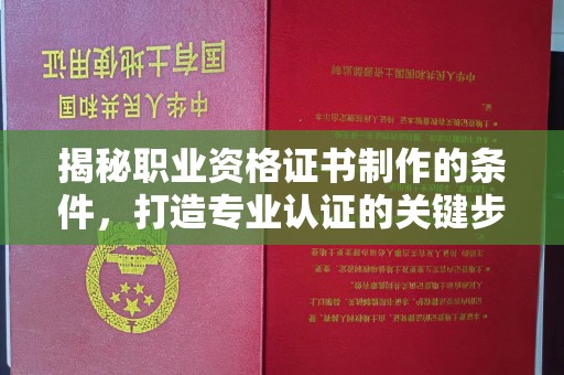 枣阳揭秘职业资格证书制作的条件，打造专业认证的关键步骤