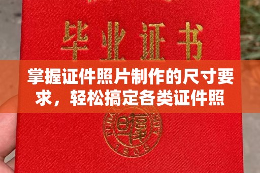 枣阳掌握证件照片制作的尺寸要求，轻松搞定各类证件照