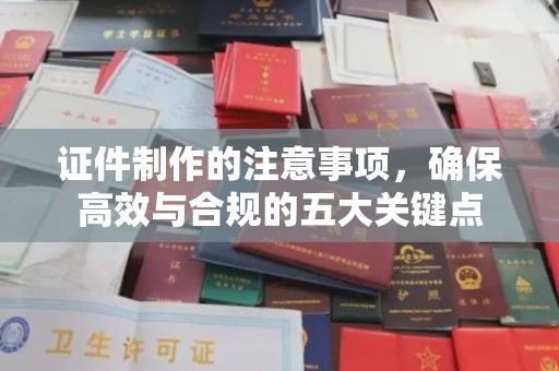枣阳证件制作的注意事项，确保高效与合规的五大关键点