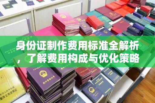 枣阳身份证制作费用标准全解析，了解费用构成与优化策略