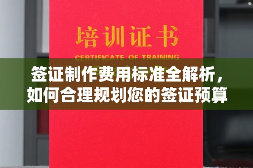 枣阳签证制作费用标准全解析，如何合理规划您的签证预算？