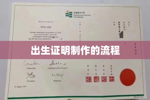 枣阳出生证明制作的流程